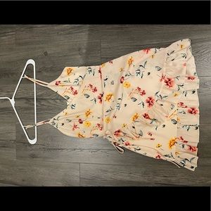 Floral print mini dress. Worn once.